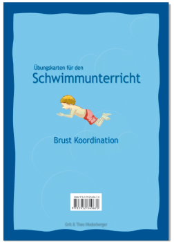Übungskarten Brust Koordination – laminierte Folien für den Schwimmunterricht