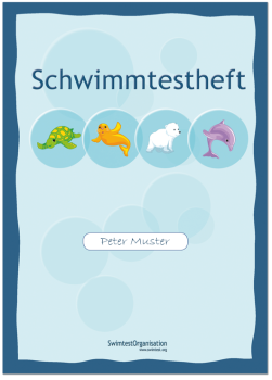 Schwimmtestheft für den Unterricht – Lernstand erfassen und dokumentieren