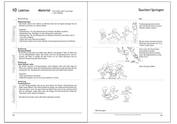 100 fixfertige Lektionen für den Schwimmunterricht – Lehrmittel für Lehrpersonen (Primarstufe)